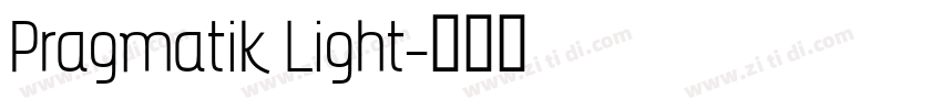 Pragmatik Light字体转换